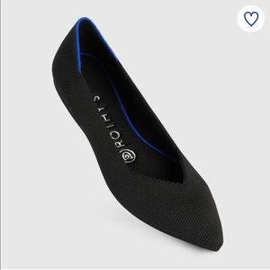Rothy’s Pointed Black Solid Flats